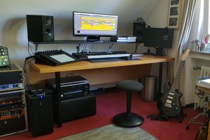 Tonstudio Arbeitsplatz Musikproduktion